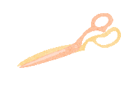 Mode Scissors Sticker