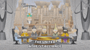 weird hat atheist fight GIF by South Park 