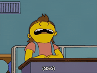 Sad Season 16 GIF by The Simpsons