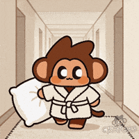 Tired Good Night GIF by Chimpers