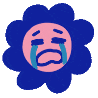 Sad Flower Sticker
