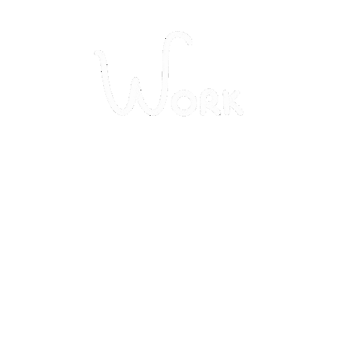 Work Hard White Lines Sticker