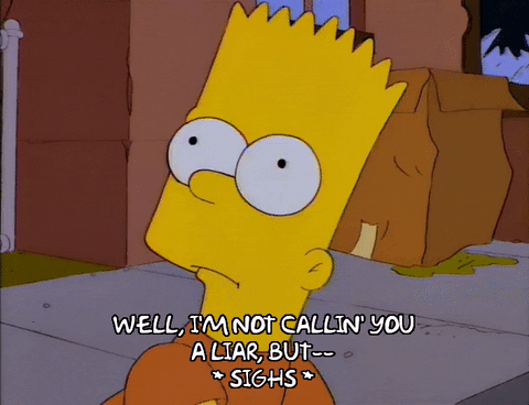 confused bart simpson GIF