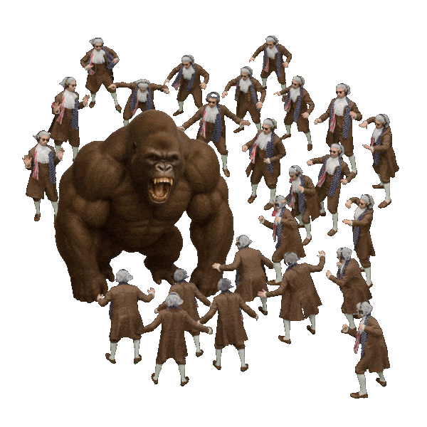 Silverback Gorilla Ape Sticker