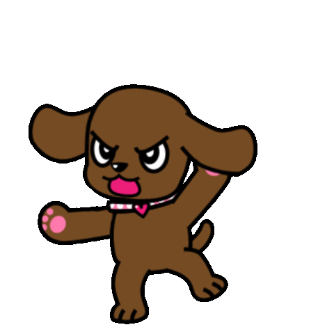 Angry Dog Sticker by KingPuppy