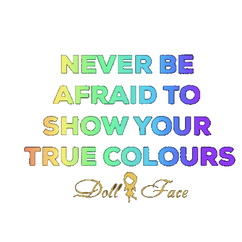 Doll_face makeup pride mua inspirational Sticker