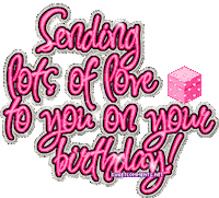 Happy Birthday Love Sticker