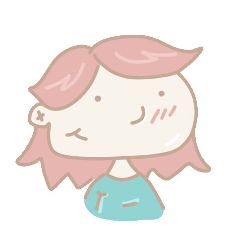 nanuspapers girl hair chica pink hair Sticker