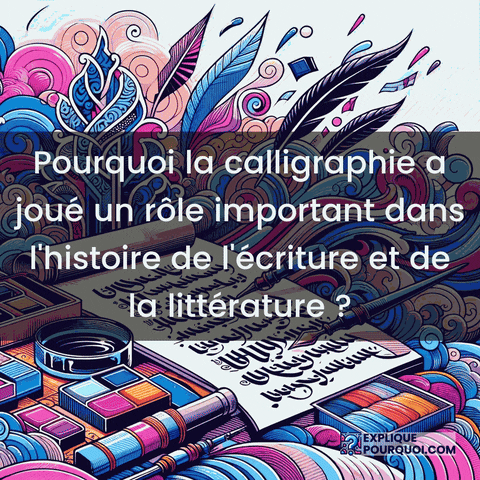 Calligraphie GIF by ExpliquePourquoi.com