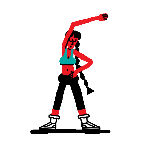 Workout Stretching Sticker by thomas slater