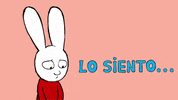 Reacciones Lo Siento GIF by Simon Super Rabbit