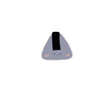 minibluelu cut triangle hand roll minibluelu Sticker