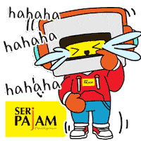 Happy Laugh Out Loud Sticker by Seri Pajam Development