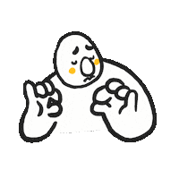 Hush Be Quiet Sticker by lianbiglian