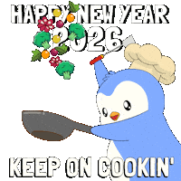 New Year Penguin Sticker by Pudgy Penguins