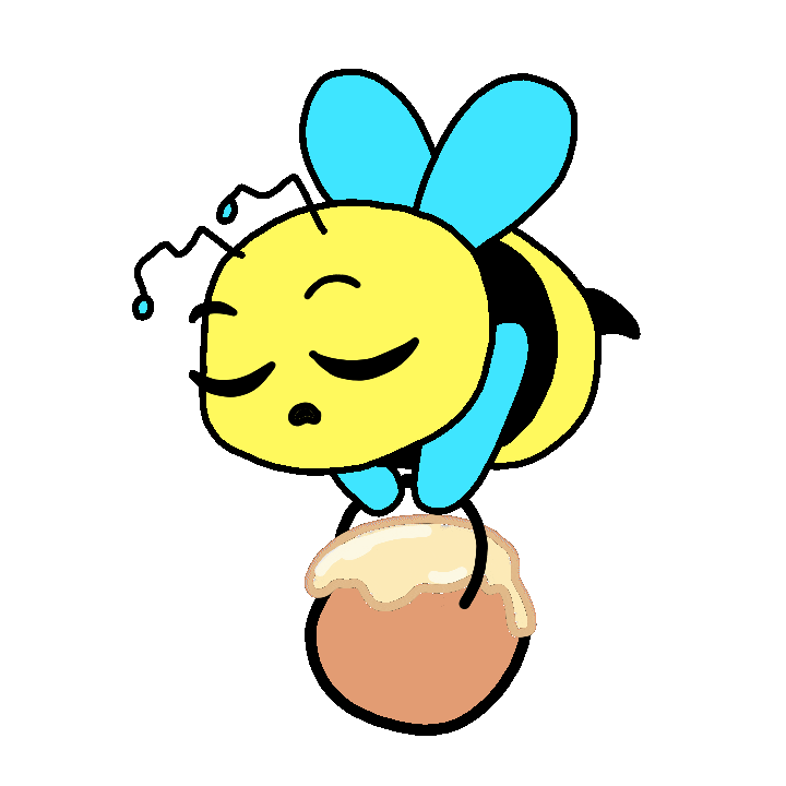 Sleepy Honey Bee Sticker by Digital Pratik