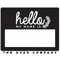 Name Hello Sticker by theovercompany