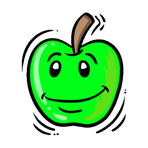 Wink Sticker by Apfel essen nicht vergessen
