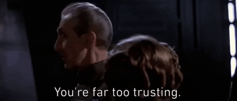 youre far too trusting episode 4 GIF by Star Wars