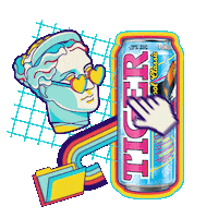 Tiger Tigerenergydrink Tigerclassic Tigermax Tigerzero Tigerufo Tigernewschoolclassic Tigerbubblegum Sticker by Tiger Energy Drink