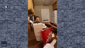 Toddler Doesn't Mess Around When Offered Some Chick-fil-A