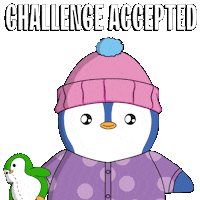 Bring It On Challenge Sticker by Pudgy Penguins