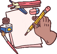 Art Working Sticker