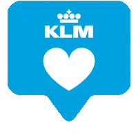 royal dutch airlines love Sticker