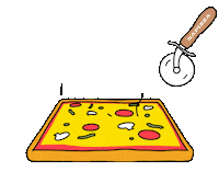 Na-pizza hot food pizza cheese Sticker