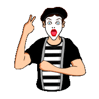 Illustration Comedian Sticker by Omer Studios