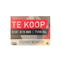 makelaar verkocht Sticker by toussaintvanwijk
