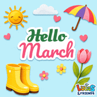Mar March 1St GIF by Lucas and Friends by RV AppStudios