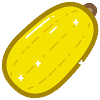 Spaghetti Squash Food Sticker by FarmBot