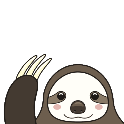sloth hello Sticker