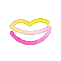 Vasava_Studio kiss gradient flexicono Sticker