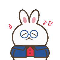 Happy 토끼 Sticker by haitai