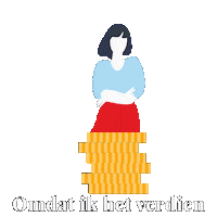 Girl Money Sticker by Omdat ik het verdien