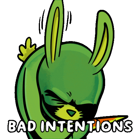 Bunny Plotting Sticker by VeeFriends