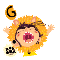 kokoakgara lion leon hunger hambre Sticker