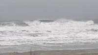 Storm Brings Rough Seas to Coastal New Jersey