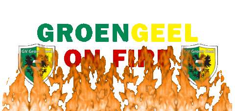 Fire Groningen Sticker by G.V. Groen Geel