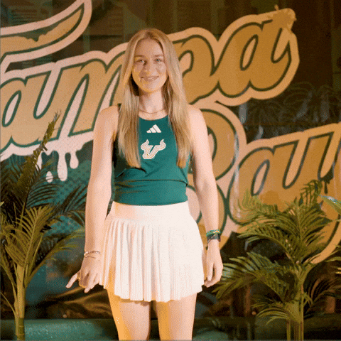 South Florida Tennis GIF by USF Athletics