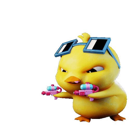 Pew Pew Love Sticker by Atrium.art