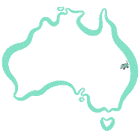 Australia Sticker by Burleigh Wagon
