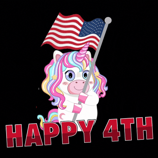 Happy Independence Day GIF by My Girly Unicorn