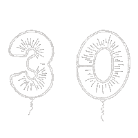 Balloon Number Sticker