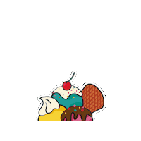 CreamsCafe ice cream pancakes gelato waffles Sticker