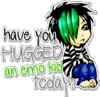Green Hair Hug Sticker