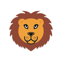 IAmCourageous lion kids music happy lion i am courageous Sticker