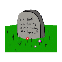 tombstone cemetery STICKER by imoji